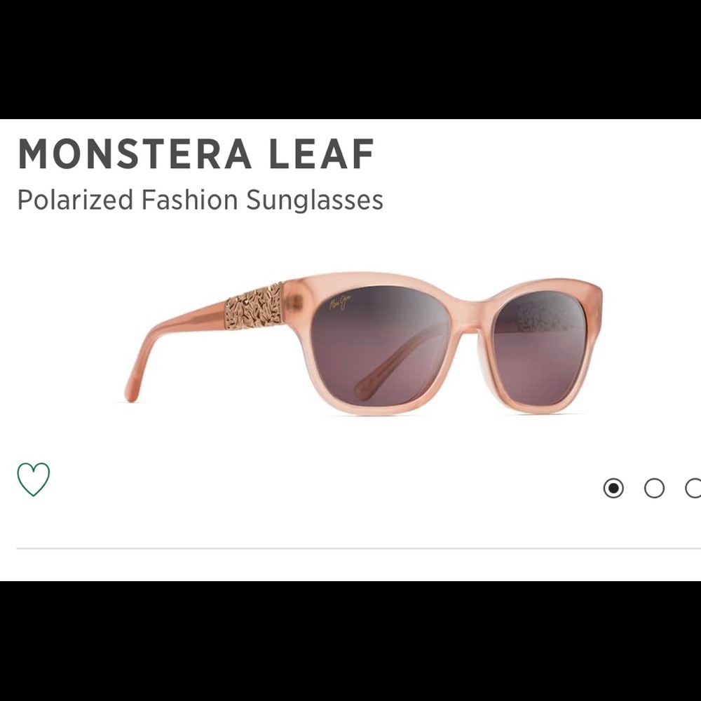 NWT Maui Jim Rose gold Monstera Guave sunglasses